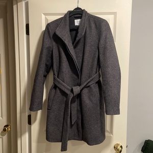 Old Navy Charcoal Gray Maternity Dress Coat size large